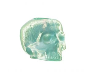 Still life skull votive light green 85mm