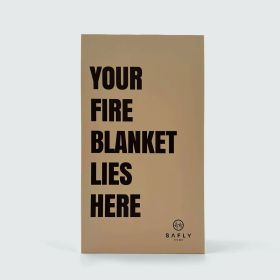 Safly Coffee Table Book with Fire Blanket Beige