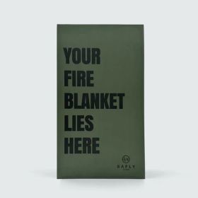 Safly Coffee Table Book with Fire Blanket Green