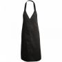 Verona v-neck apron Solid black