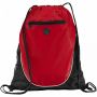 Peek zippered pocket drawstring backpack 5L Red