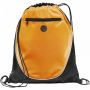 Peek zippered pocket drawstring backpack 5L Orange