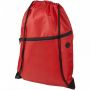 Oriole zippered drawstring backpack 5L RED