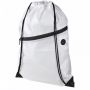 Oriole zippered drawstring backpack 5L White