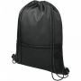 Oriole mesh drawstring backpack 5L Solid black