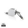3-in-1 retractable cable White